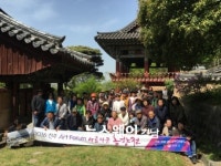 ‘진주 ART FORUM 아름다운 동향전’스케치 투어 비봉루에서 열려