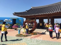 천안 적십자 봉사회원 ‘곡성세계장미축제’ 행사장 방문