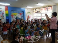담양군 보건소, 용면초등학교 학생들 대상 손씻기 체험교실 운영