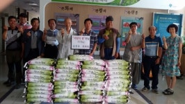 곡성 옥과면 소재 성륜사, 지역에 이웃돕기 쌀 410kg 기증