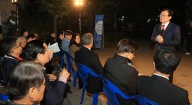 김대권 수성구청장, 올해 마지막 아파트 현장소통실