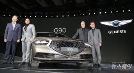 [NW포토]현대자동차 최고급 세단 ‘제네시스 G90’ 공개
