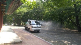 경산시, 자인단오제 대비 계정숲 인근 특별방역소독