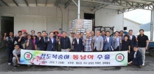 서청도농협이서 자판기 | 청도 복숭아, 동남아 시장 공략 본격화