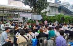 광주문화재단 임직원, 대인시장 장보기 행사 실시