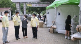 목포하당중, 원격수업 전환...학생·교직원 전체 진단