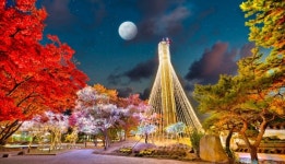 경주 보문단지, 굴뚝 위 산타클로스로 새로운 볼거리 제공