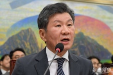 [한 컷]정무위 국정감사 출석한 정몽규 HDC 회장