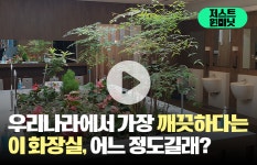 [저스트원미닛]우리나라에서 가장 깨끗하다는 이 화장실, 어느 정도길래?