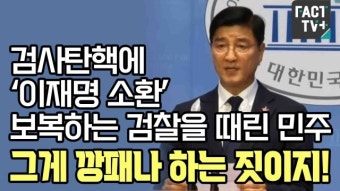 [영상] 검사탄핵에 ‘이재명 소환’ 보복하는 검찰을 때린 민주 “그게 깡패나 하는 짓이지!”