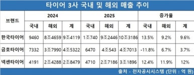 해외 차 사로잡는 K-타이어...한국·넥센타이어는 유럽, 금호타이어는 북미서 매출 급증
