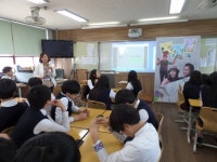 천안 성정중 진로·직업체험 호응