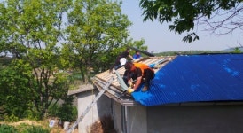 아산더키움 | 아산 인주면 행복키움추진단 '집수리' 봉사