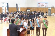 서산 팔봉중 무감독고사 선서식