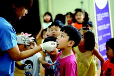 음성 청룡초등학교, 치아 건강을 위한 불소도포