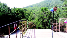 증평 좌구산 휴양랜드 하강레포츠 눈길… 1.2㎞ 좌구산 활강 스릴