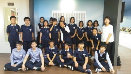 월평중 신문박물관 견학