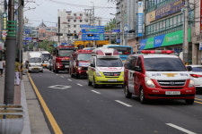 서산소방서, 시장 등서 출동로 확보 훈련