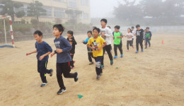 부여 마정초. 아침달리기로 시작하는 건강한 학교생활