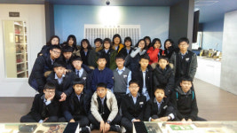 대전 글꽃중학교 신문박물관 방문