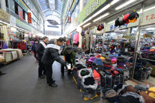 [포토] 대전 중앙시장 화재 예방 고객선 지키기 홍보