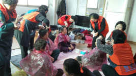 청양 목면자원봉사거점센터, 가야미 미용 봉사