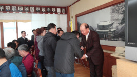 충남 밤영농조합법인, 외산면 장학생에게 장학금 100만원 전달