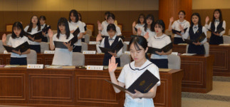 충남도의회, 홍성여중 3학년 대상 청소년 의회교실 개최