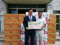 음성 생극면 JY건설산업(주) 김병수 대표, 400만원 상당 물품 기탁