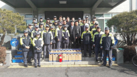 금산소방서 남·여 의용소방대연합회 사랑의 소화기 기증