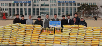 명랑시대외식청년창업협동조합, 이웃돕기 쌀 750포 전달