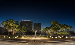 청주 진입교차로 도시 숲 6곳에 경관조명 설치