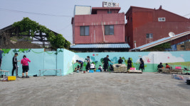 충남디자인예술고, 한산면 벽화 그리기 재능기부 주민들 호응