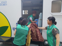 [사진뉴스] 대전 대덕구 오정동새마을문고회, 이불빨래 봉사