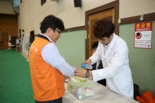 [사진뉴스]  대청병원, 지역 축제서 의료지원 활동 전개