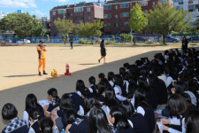 논산소방서 논산여중 미래소방관체험교실 운영 호응