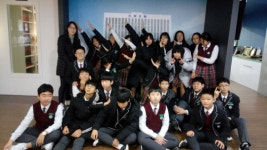 대전장대중학교 교사, 학생 23명 8일 대전일보신문박물관 견학