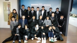 [사진뉴스] 대전 갈마중학교 교사, 학생 21명 6일 대전일보신문박물관 견학