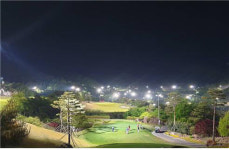 낮처럼 환하게 충주 대영베이스CC, 야간 라이트 LED로 전면 교체