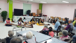 음성 오선초등학교, 홍복양로원에서 공연 봉사활동