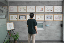 공주교육지원청유구도서관, 원화전시 개최