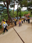 괴산군 칠성면  산막이옛길서 건강걷기, 쏘가리 방류 행사
