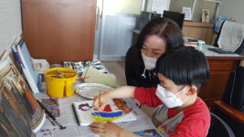 금산 용문초등학교,  특수교육대상학생과 교장선생님과의 행복한 미술 시간