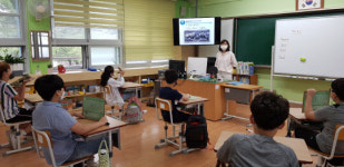 내산초, 미술 명화 카페에서 마음을 나누어요. 골든벨 대회