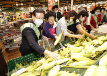 이차영 괴산군수, 대형마트서 괴산 대학찰옥수수 판촉