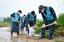 공군 제19전투비행단, 폭우 충주시 엄정면 대민지원 활동 실시