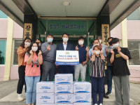 ㈜엔케이, 비젼테크놀리지(주), 괴산군 감물면에 마스크 기탁