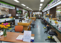 서천군청 민원실 화훼농가 꽃 소비 활성화 운동 앞장