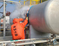 공주소방서119구조대, 화학사고 대응 역량 강화 훈련 추진