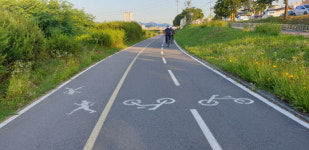 청주 무심천 자전거도로 산책로 이원화 사업 탄력